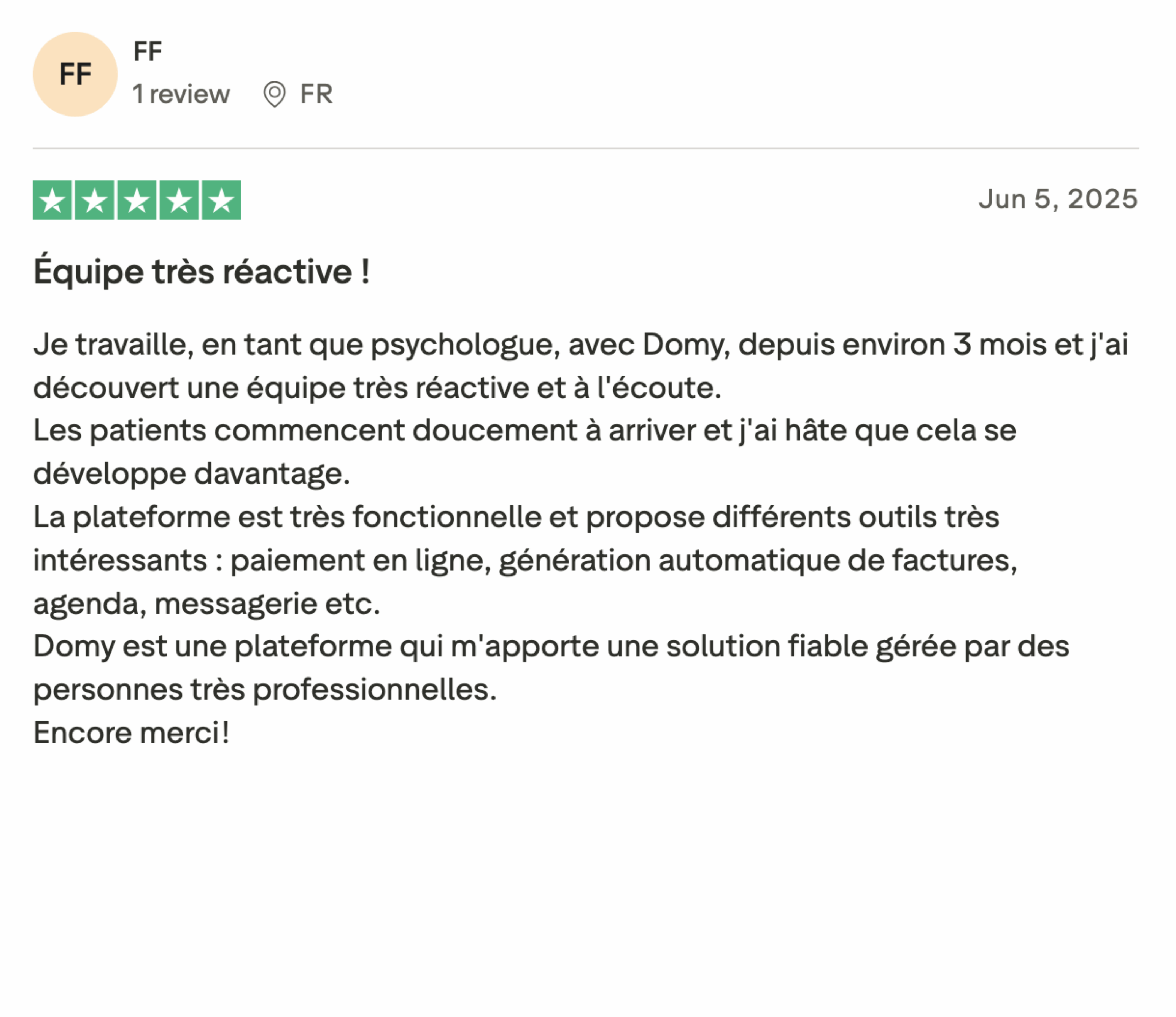 logiciel psychologue domy