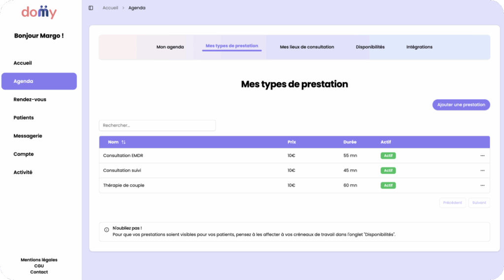 logiciel pour psychologue