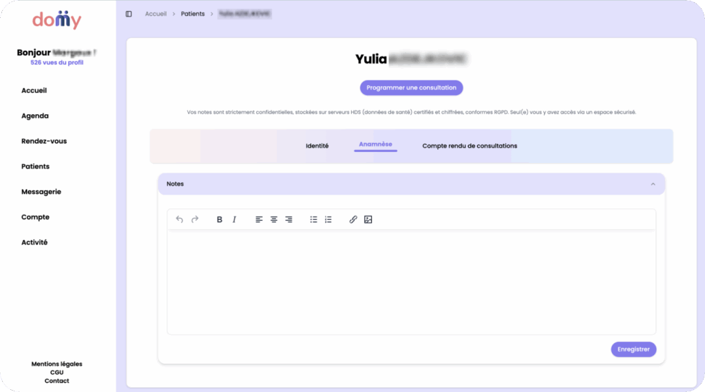 logiciel pour psychologue